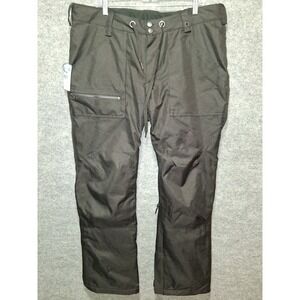 Pulse Snow Pants Mens Large Black Insulated Ski Snowboard Winter